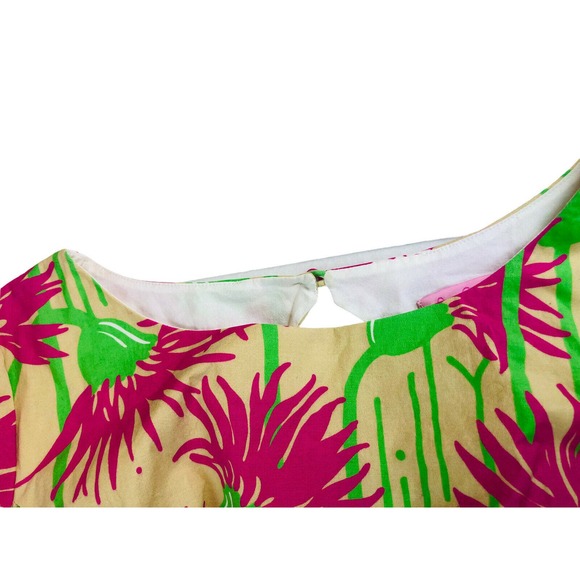 8172 Lilly Pulitzer women's sz 4 tropical floral short sleeve dress - Picture 5 of 10